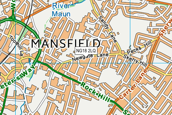 NG18 2LQ map - OS VectorMap District (Ordnance Survey)