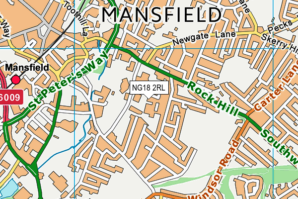 Map of ARBA REGENERATION (MANSFIELD) LIMITED at district scale
