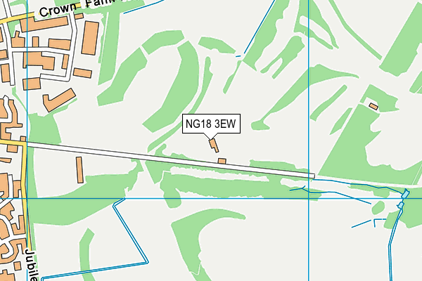 Sherwood Forest Golf Club Ltd map (NG18 3EW) - OS VectorMap District (Ordnance Survey)