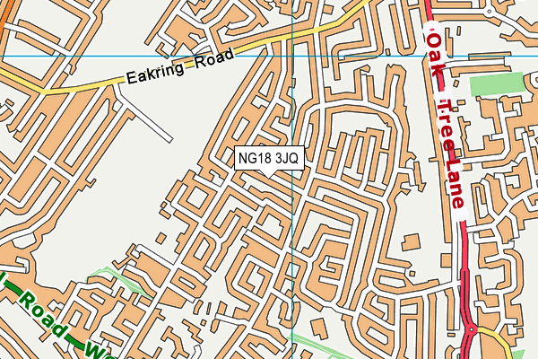 NG18 3JQ map - OS VectorMap District (Ordnance Survey)