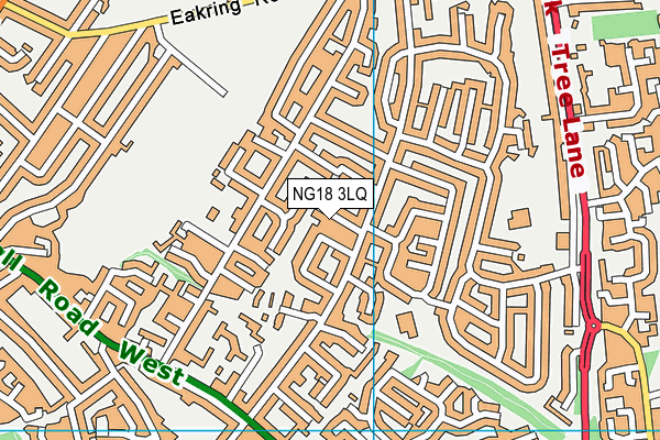 NG18 3LQ map - OS VectorMap District (Ordnance Survey)
