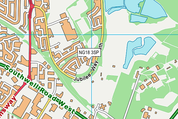 NG18 3SP map - OS VectorMap District (Ordnance Survey)