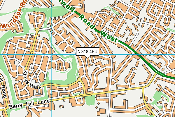 NG18 4EU map - OS VectorMap District (Ordnance Survey)