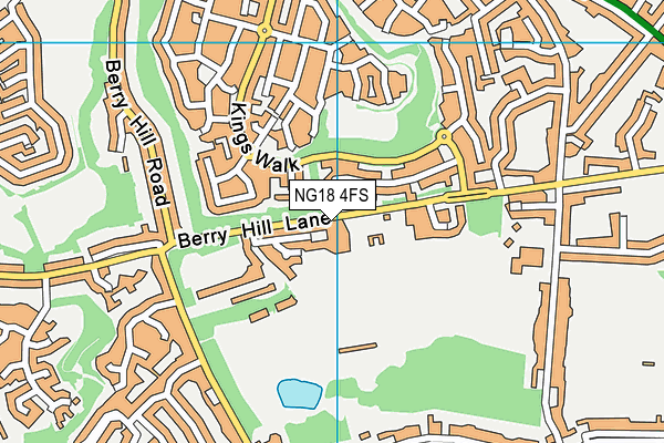 NG18 4FS map - OS VectorMap District (Ordnance Survey)