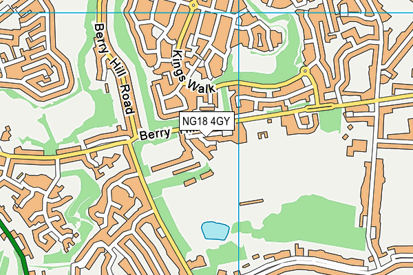 NG18 4GY map - OS VectorMap District (Ordnance Survey)