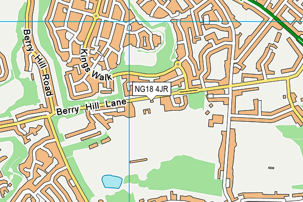 NG18 4JR map - OS VectorMap District (Ordnance Survey)