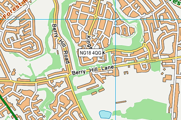 NG18 4QG map - OS VectorMap District (Ordnance Survey)