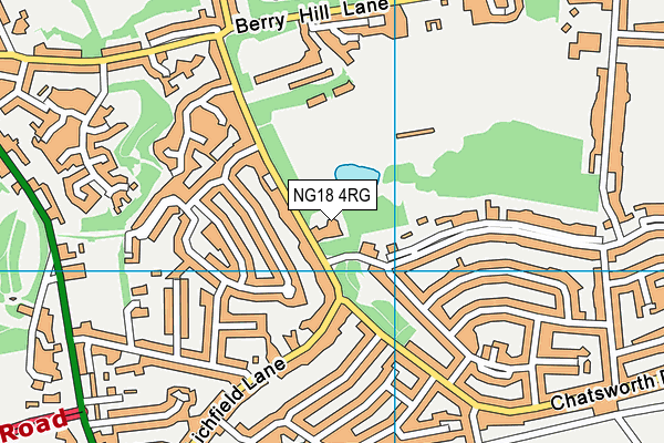 NG18 4RG map - OS VectorMap District (Ordnance Survey)