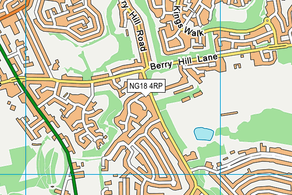 NG18 4RP map - OS VectorMap District (Ordnance Survey)