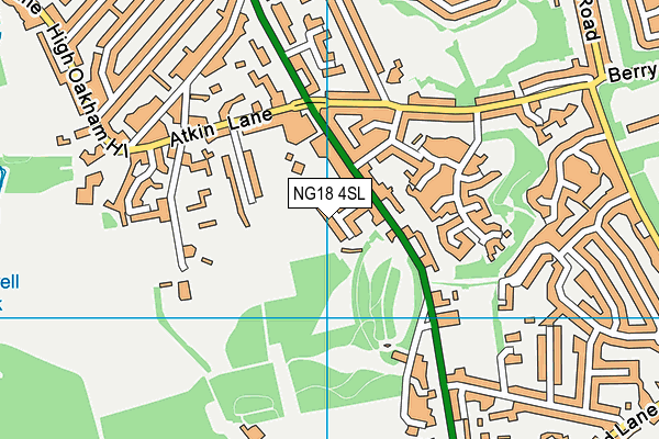 NG18 4SL map - OS VectorMap District (Ordnance Survey)