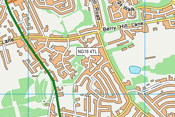 NG18 4TL map - OS VectorMap District (Ordnance Survey)