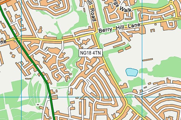 NG18 4TN map - OS VectorMap District (Ordnance Survey)