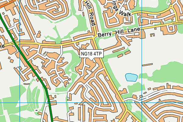NG18 4TP map - OS VectorMap District (Ordnance Survey)