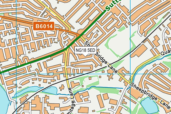NG18 5ED map - OS VectorMap District (Ordnance Survey)