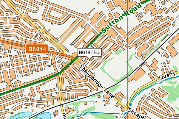 NG18 5EQ map - OS VectorMap District (Ordnance Survey)