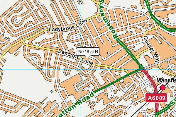 NG18 5LN map - OS VectorMap District (Ordnance Survey)