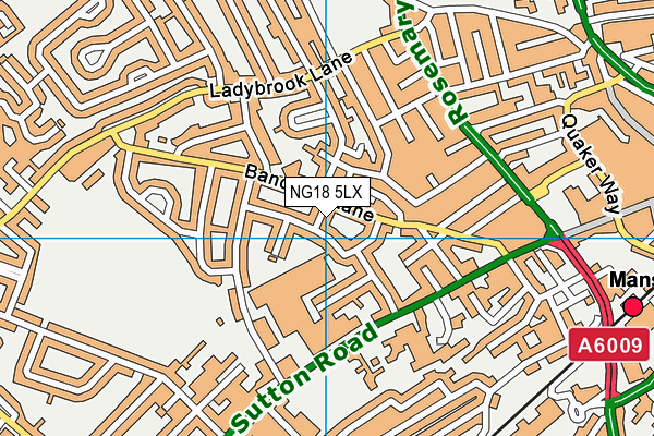 NG18 5LX map - OS VectorMap District (Ordnance Survey)