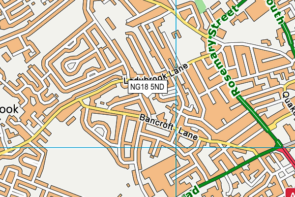 NG18 5ND map - OS VectorMap District (Ordnance Survey)