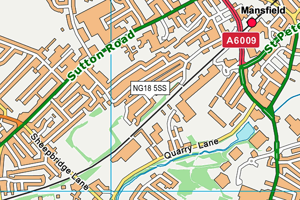 NG18 5SS map - OS VectorMap District (Ordnance Survey)