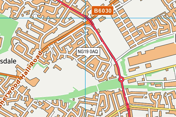 NG19 0AQ map - OS VectorMap District (Ordnance Survey)