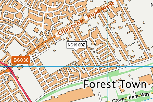 NG19 0DZ map - OS VectorMap District (Ordnance Survey)