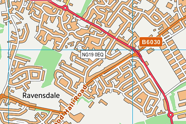 NG19 0EQ map - OS VectorMap District (Ordnance Survey)