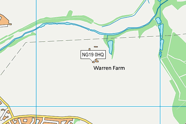 NG19 0HQ map - OS VectorMap District (Ordnance Survey)