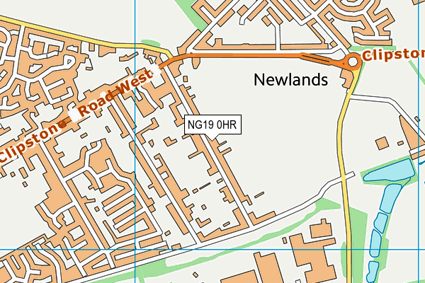 NG19 0HR map - OS VectorMap District (Ordnance Survey)