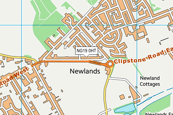 NG19 0HT map - OS VectorMap District (Ordnance Survey)