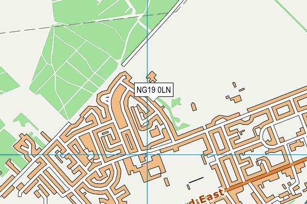 Newlands Junior School map (NG19 0LN) - OS VectorMap District (Ordnance Survey)