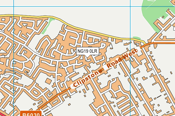 NG19 0LR map - OS VectorMap District (Ordnance Survey)