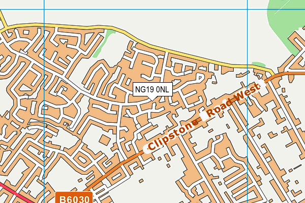 NG19 0NL map - OS VectorMap District (Ordnance Survey)