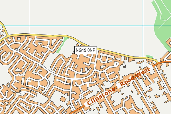 NG19 0NP map - OS VectorMap District (Ordnance Survey)