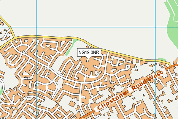 NG19 0NR map - OS VectorMap District (Ordnance Survey)