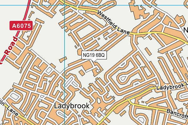 NG19 6BQ map - OS VectorMap District (Ordnance Survey)