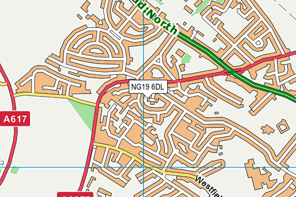 NG19 6DL map - OS VectorMap District (Ordnance Survey)