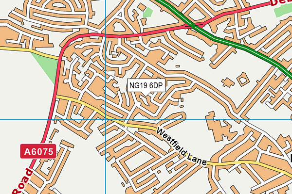 NG19 6DP map - OS VectorMap District (Ordnance Survey)