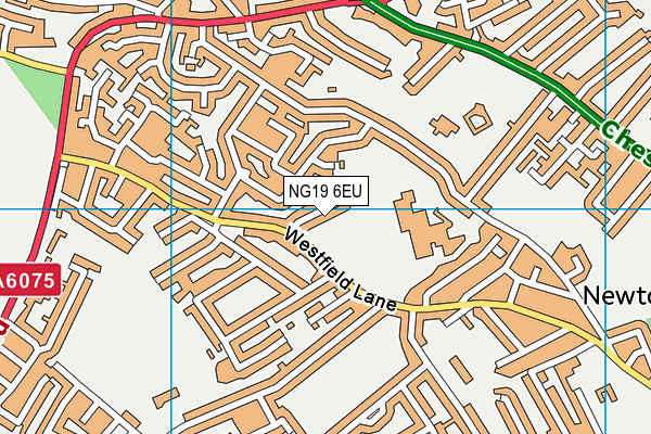 NG19 6EU map - OS VectorMap District (Ordnance Survey)