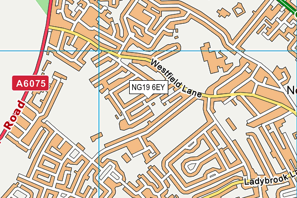 NG19 6EY map - OS VectorMap District (Ordnance Survey)