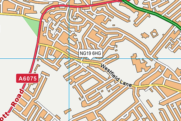 NG19 6HG map - OS VectorMap District (Ordnance Survey)