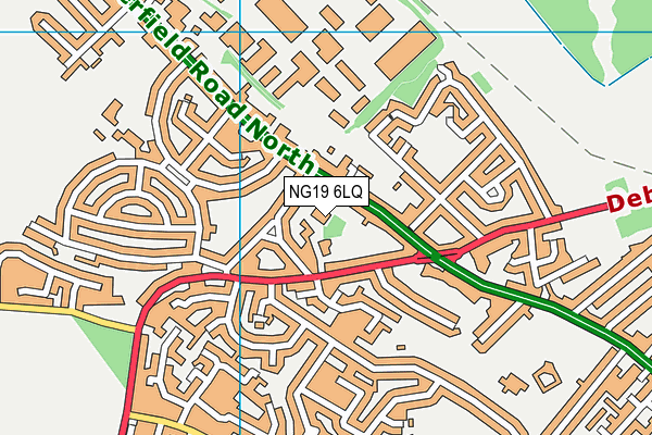 NG19 6LQ map - OS VectorMap District (Ordnance Survey)