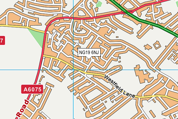 NG19 6NJ map - OS VectorMap District (Ordnance Survey)