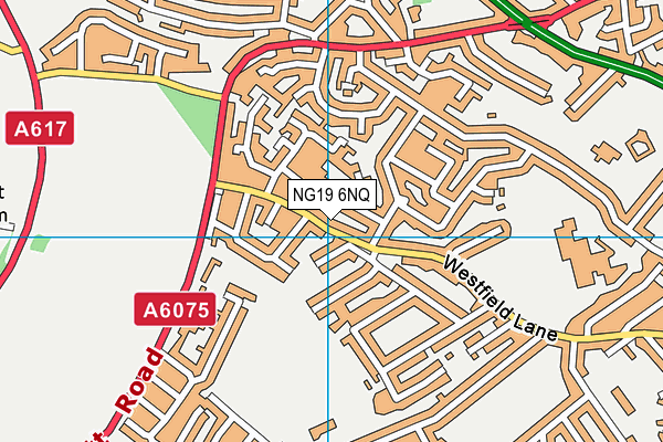 NG19 6NQ map - OS VectorMap District (Ordnance Survey)