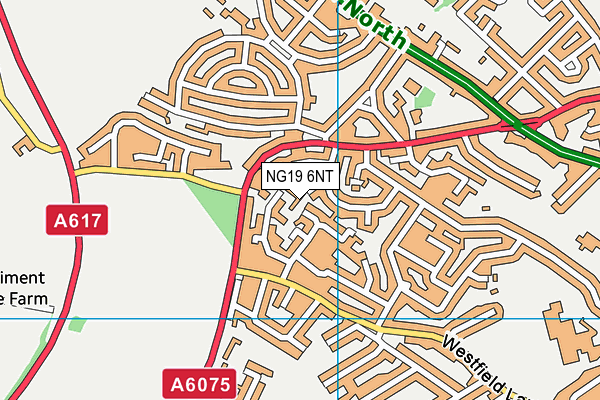 NG19 6NT map - OS VectorMap District (Ordnance Survey)