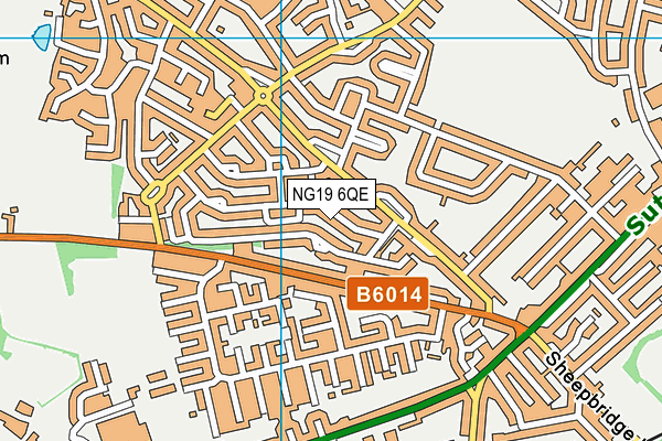 NG19 6QE map - OS VectorMap District (Ordnance Survey)