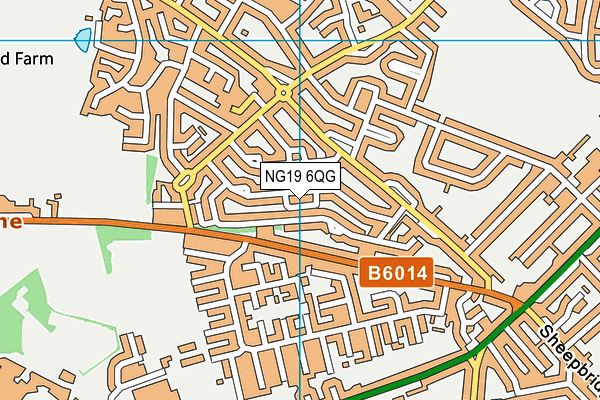 NG19 6QG map - OS VectorMap District (Ordnance Survey)