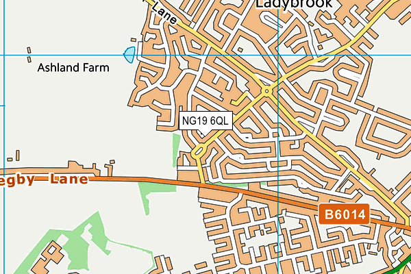 NG19 6QL map - OS VectorMap District (Ordnance Survey)