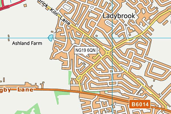 NG19 6QN map - OS VectorMap District (Ordnance Survey)