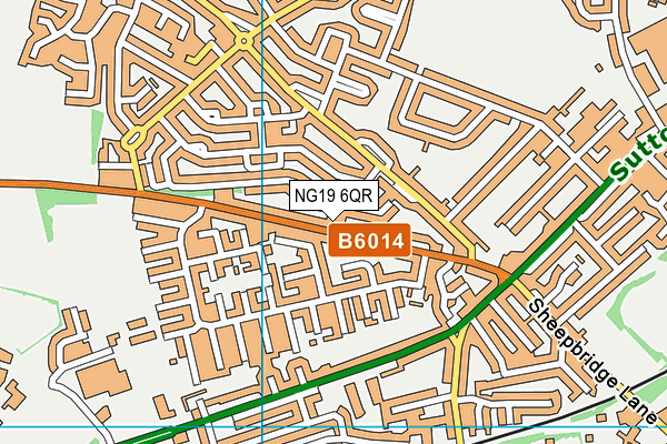 NG19 6QR map - OS VectorMap District (Ordnance Survey)