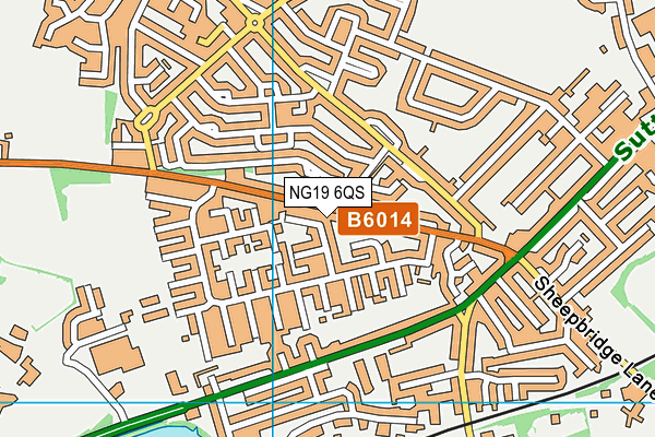 NG19 6QS map - OS VectorMap District (Ordnance Survey)